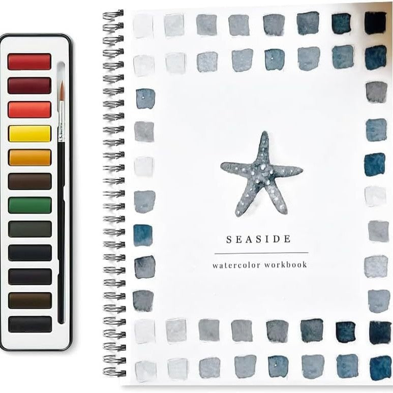 🔥Last day clearance💝🖼️Beginner-Friendly💕 Watercolor Workbook