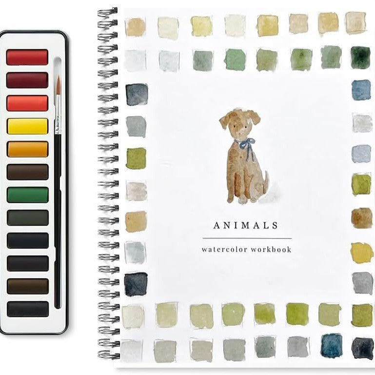 🔥Last day clearance💝🖼️Beginner-Friendly💕 Watercolor Workbook