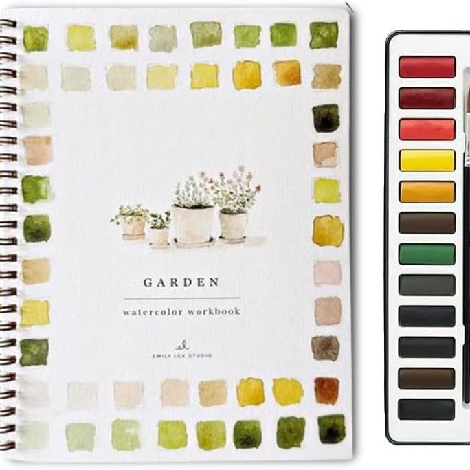 🔥Last day clearance💝🖼️Beginner-Friendly💕 Watercolor Workbook