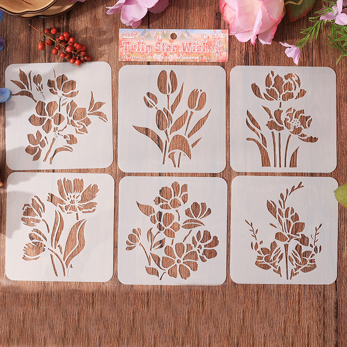 🎁Last Day Special 49% OFF-DIY Flower Stencil Colouring Set