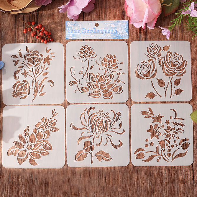 🎁Last Day Special 49% OFF-DIY Flower Stencil Colouring Set