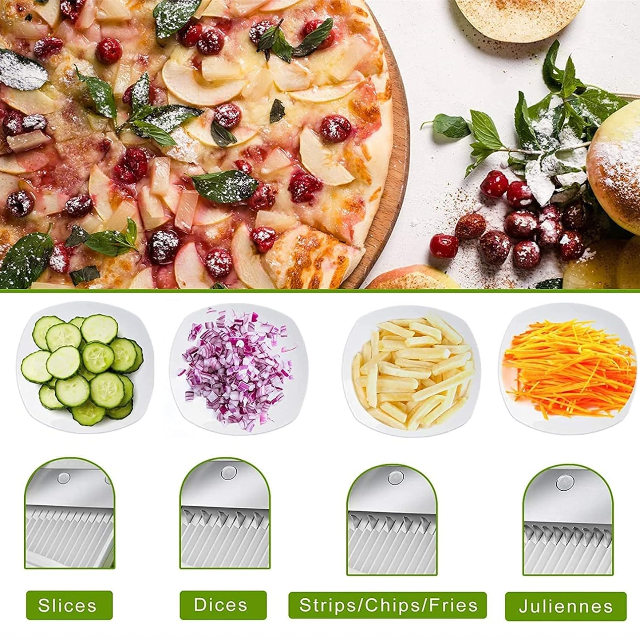 Fruit & Vegetable Slicer (Salad Maker) - elehancea