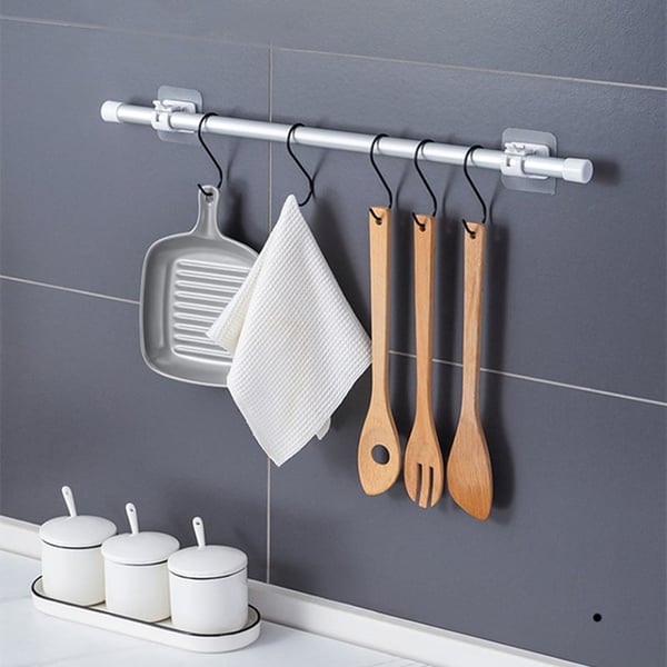 (🎁 Offre spéciale 🎁-49%) Supports de tringle à rideau réglables sans clous (lot de 2)