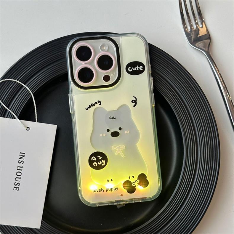 Luminous Ink Splash Cat Phone Case