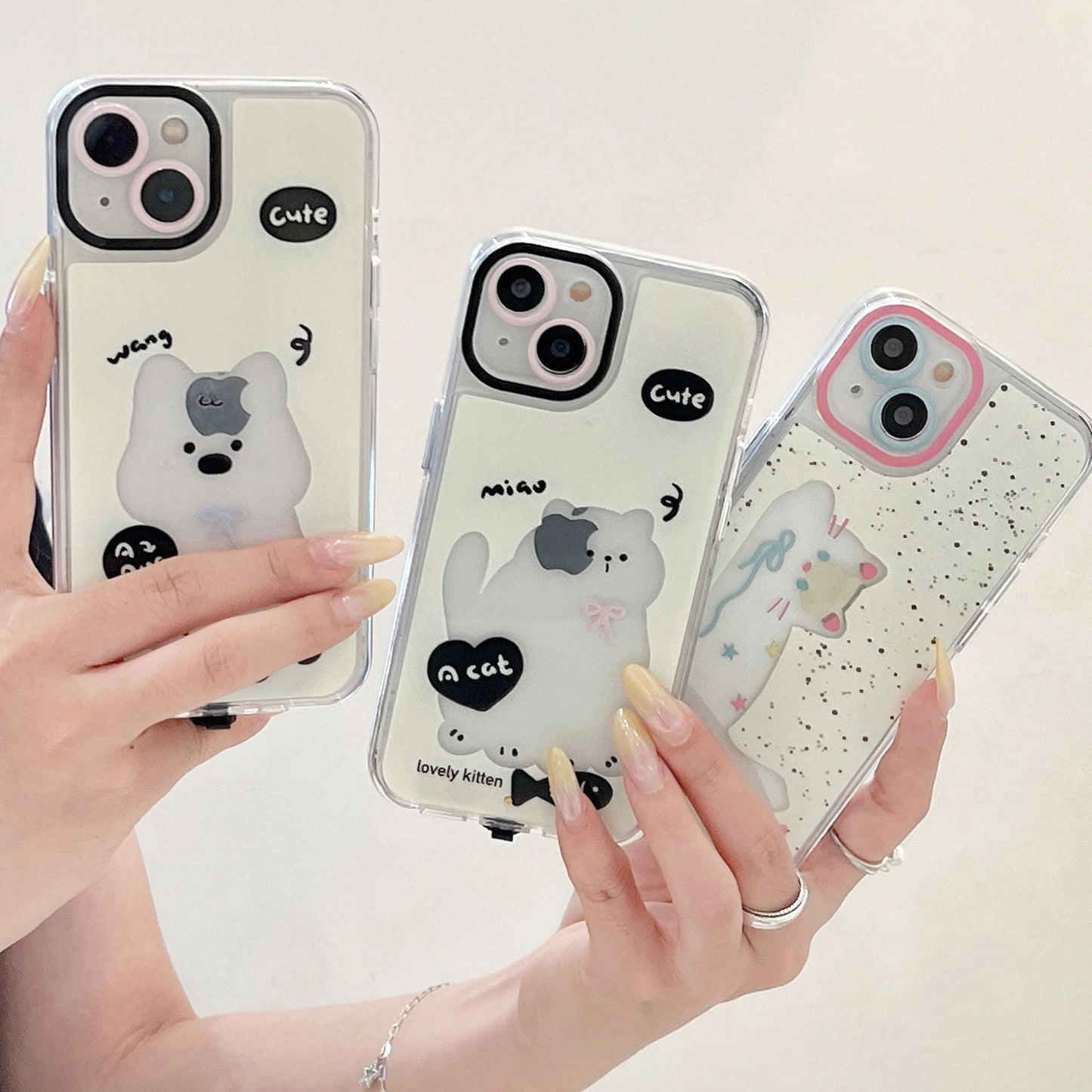 Luminous Ink Splash Cat Phone Case