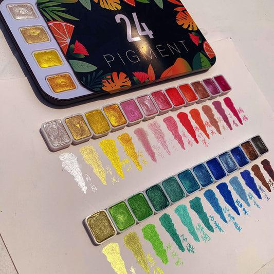 ✨Letzter Tag 49%OFF-Tropic Forest Pearl Aquarellfarbe