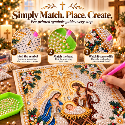 🙏✝️DIY Christian Pearl Artwork Kit🎁Buy 3 Get 1 FREE — Add Any 4 Pcs To Cart🎉