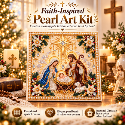 🙏✝️DIY Christian Pearl Artwork Kit🎁Buy 3 Get 1 FREE — Add Any 4 Pcs To Cart🎉