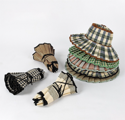 👒Portable Foldable Wide Brim Sun Protection Straw Hat