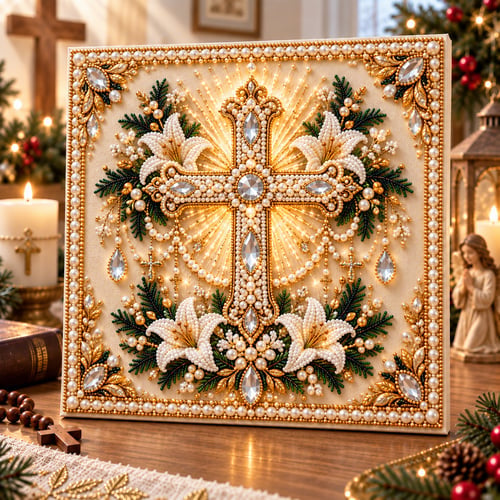 🙏✝️DIY Christian Pearl Artwork Kit🎁Buy 3 Get 1 FREE — Add Any 4 Pcs To Cart🎉