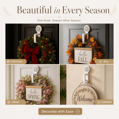 🎅Christmas Spring-Lock Décor Hook🎀