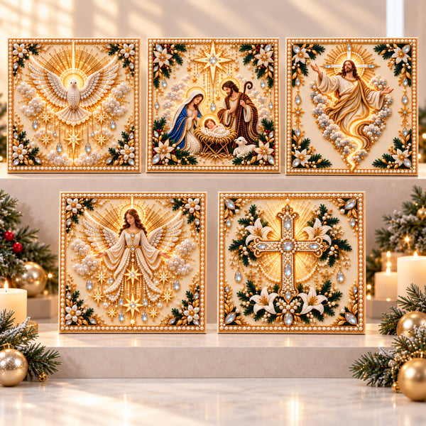 🙏✝️DIY Christian Pearl Artwork Kit🎁Buy 3 Get 1 FREE — Add Any 4 Pcs To Cart🎉