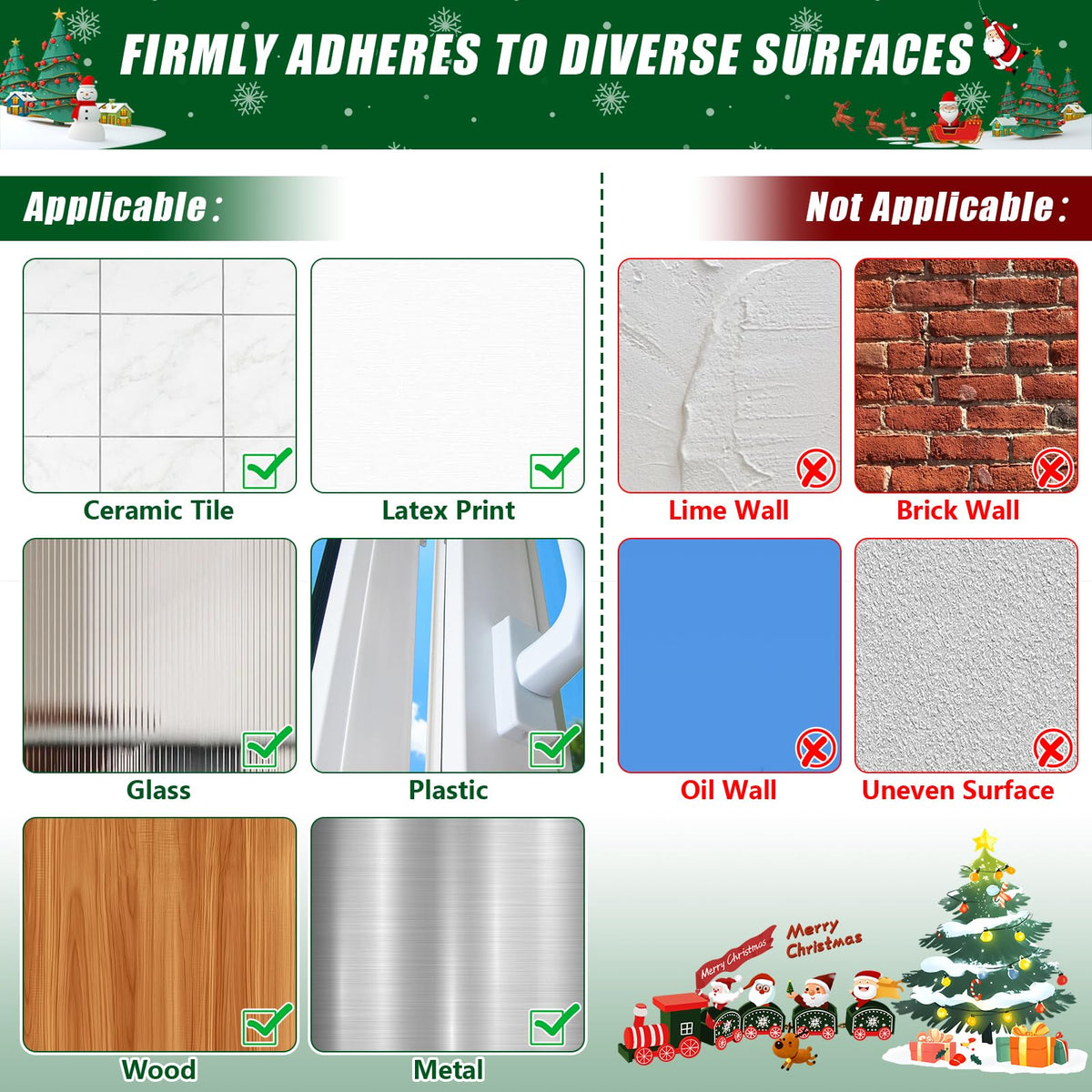 🎄Rugged, Durable, Versatile✨6 PCS Christmas Silicone Garland Hangers