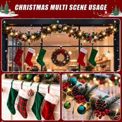 🎄Rugged, Durable, Versatile✨6 PCS Christmas Silicone Garland Hangers
