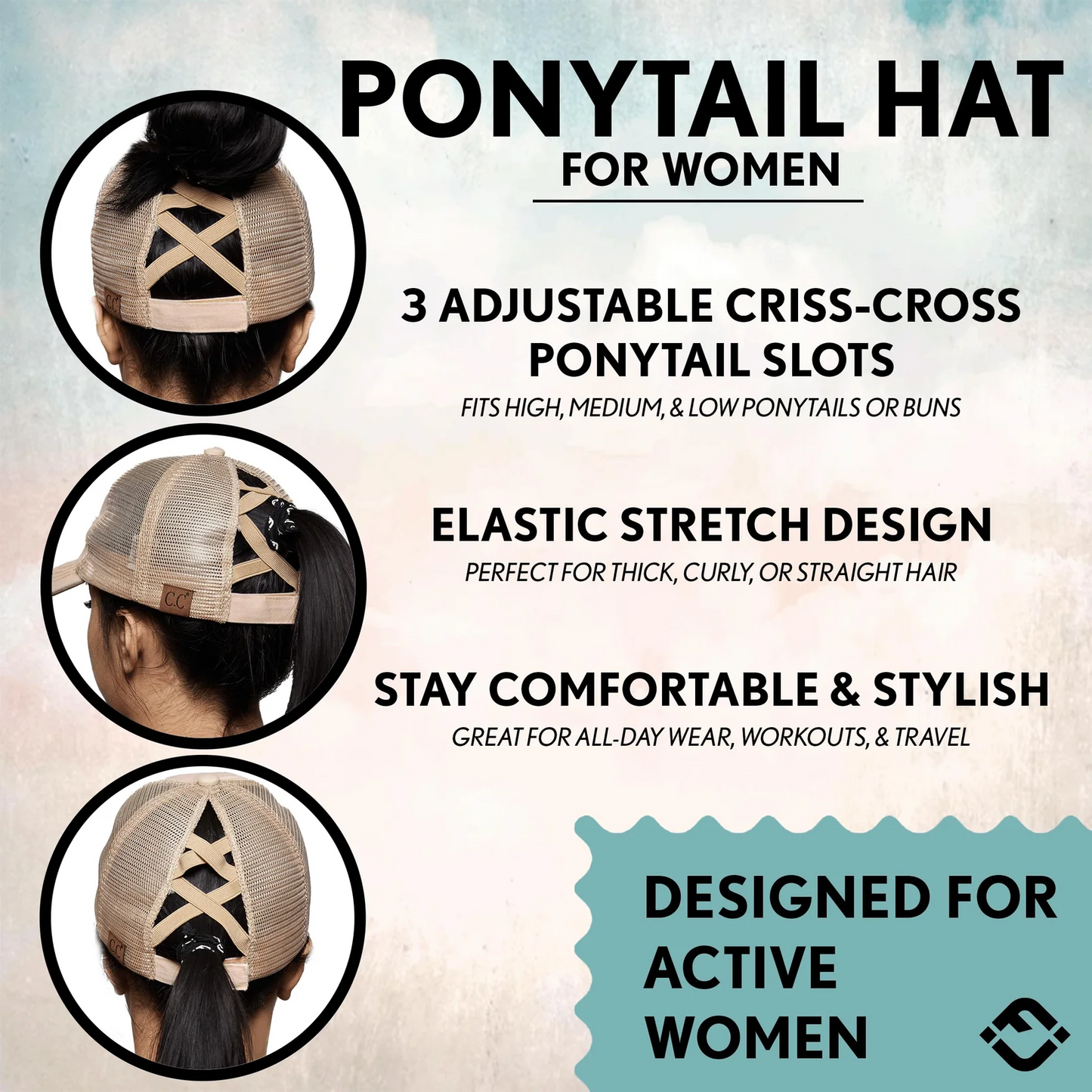 Last Day 49% OFF 🔥Adjustable Ponytail Women's Hat