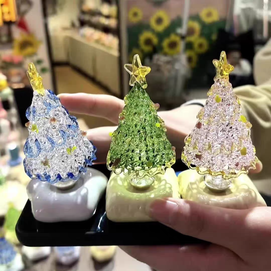 🎁Handmade Jingdezhen Glazed—Christmas Tree Decoration (Can be manually rotated)🎄✨