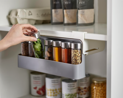 Kitchen Under-Shelf Spice Rack Organizer