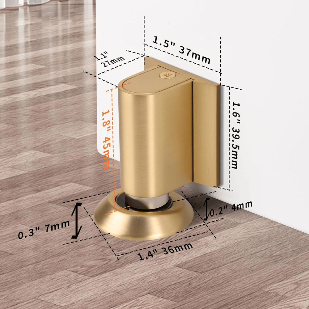 Magnetic Door Stopper: Retractable, No-Drill Holder for Hands-Free Convenience