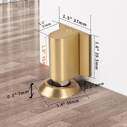 Magnetic Door Stopper: Retractable, No-Drill Holder for Hands-Free Convenience