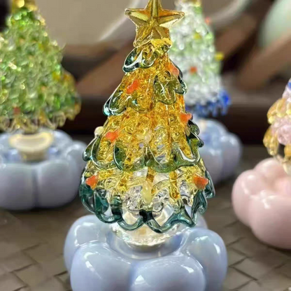 🎁Handmade Jingdezhen Glazed—Christmas Tree Decoration (Can be manually rotated)🎄✨