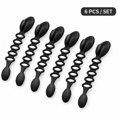 🎄Rugged, Durable, Versatile✨ 6PCS Christmas Silicone Garland Hangers