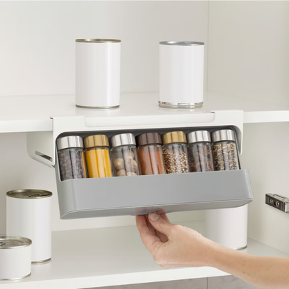 Kitchen Under-Shelf Spice Rack Organizer