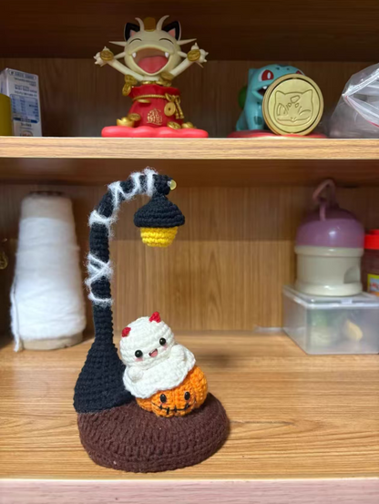 Hand-crocheted Floating Little Ghost