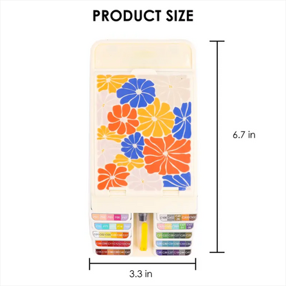 🎨Foldable Watercolor Set Of 56 With Water Brush Pen
