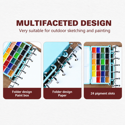 🎨Portable Travel Watercolour Paint Set
