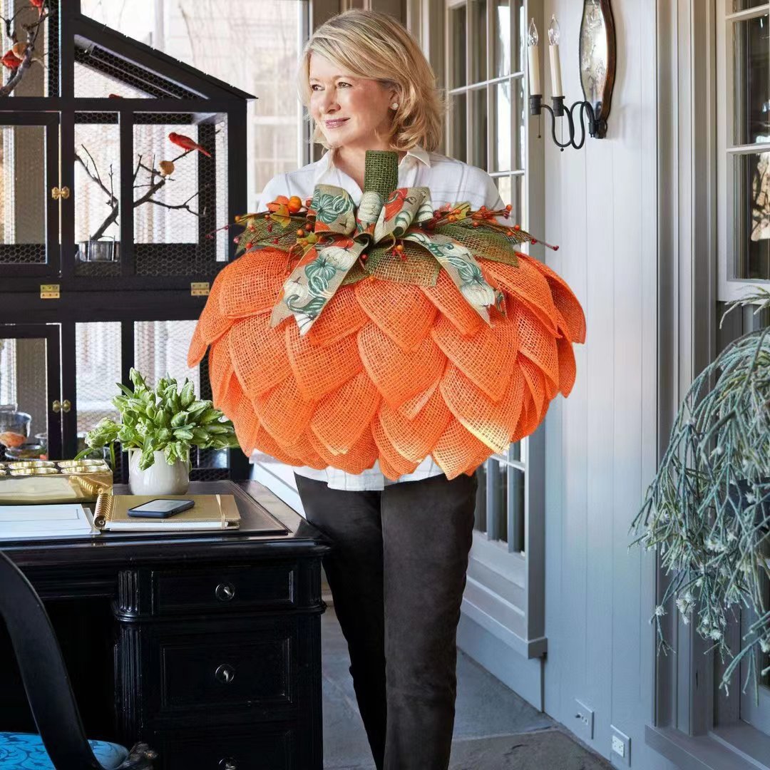 🍁Handmade Fall Pumpkin Wreath🎃