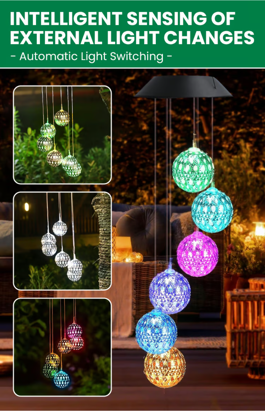 🌲Christmas Sales 49% OFF-Solar Wind Chime Outdoor Light