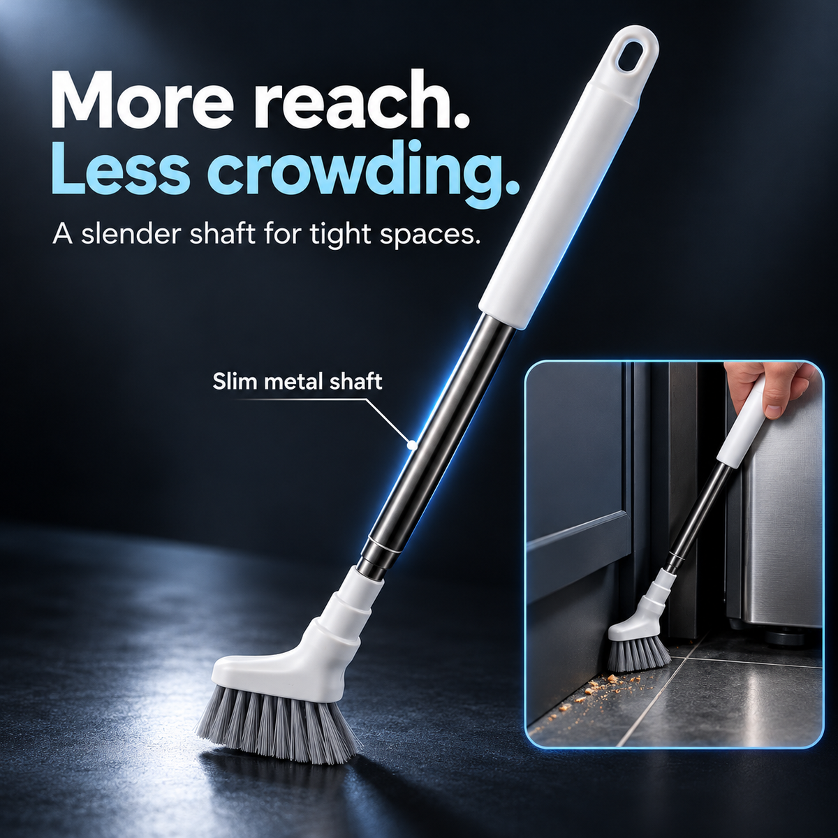 Extendable Crevice Gap Cleaning Brush