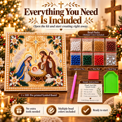 🙏✝️DIY Christian Pearl Artwork Kit🎁Buy 3 Get 1 FREE — Add Any 4 Pcs To Cart🎉