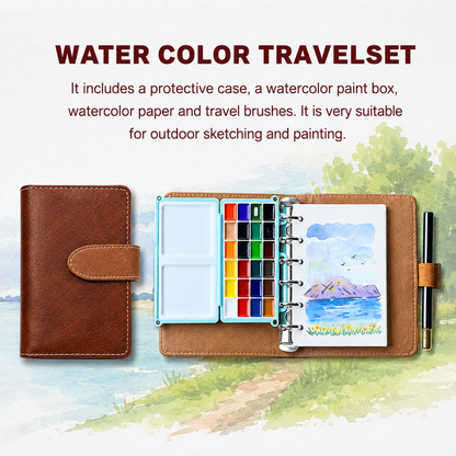 🎨Portable Travel Watercolour Paint Set