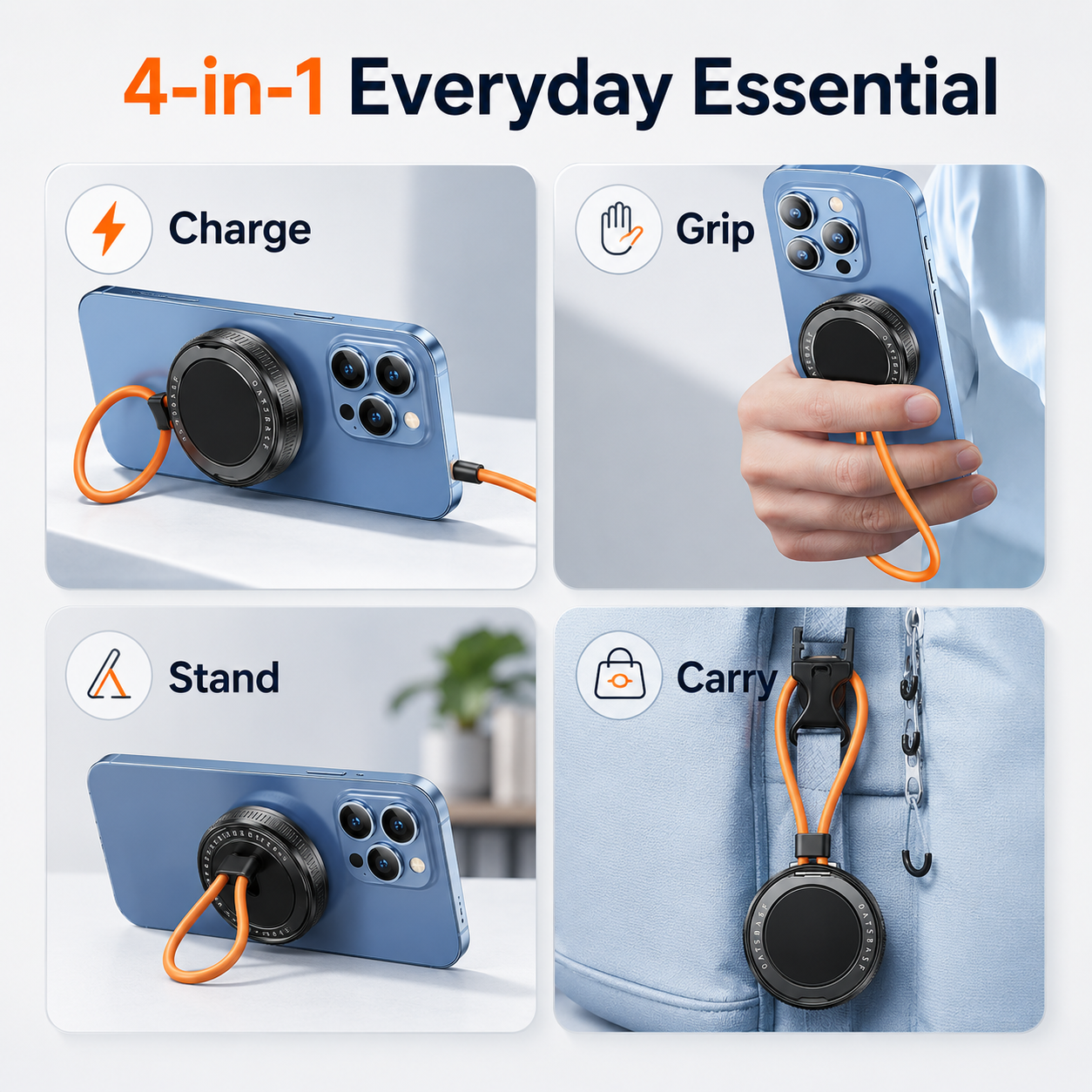 4-in-1 Magnetic Ring Cable