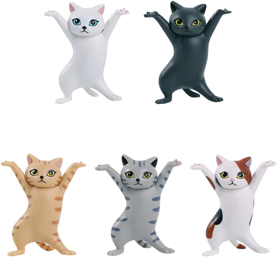 Dancing Cats Pen Holder Weightlifting