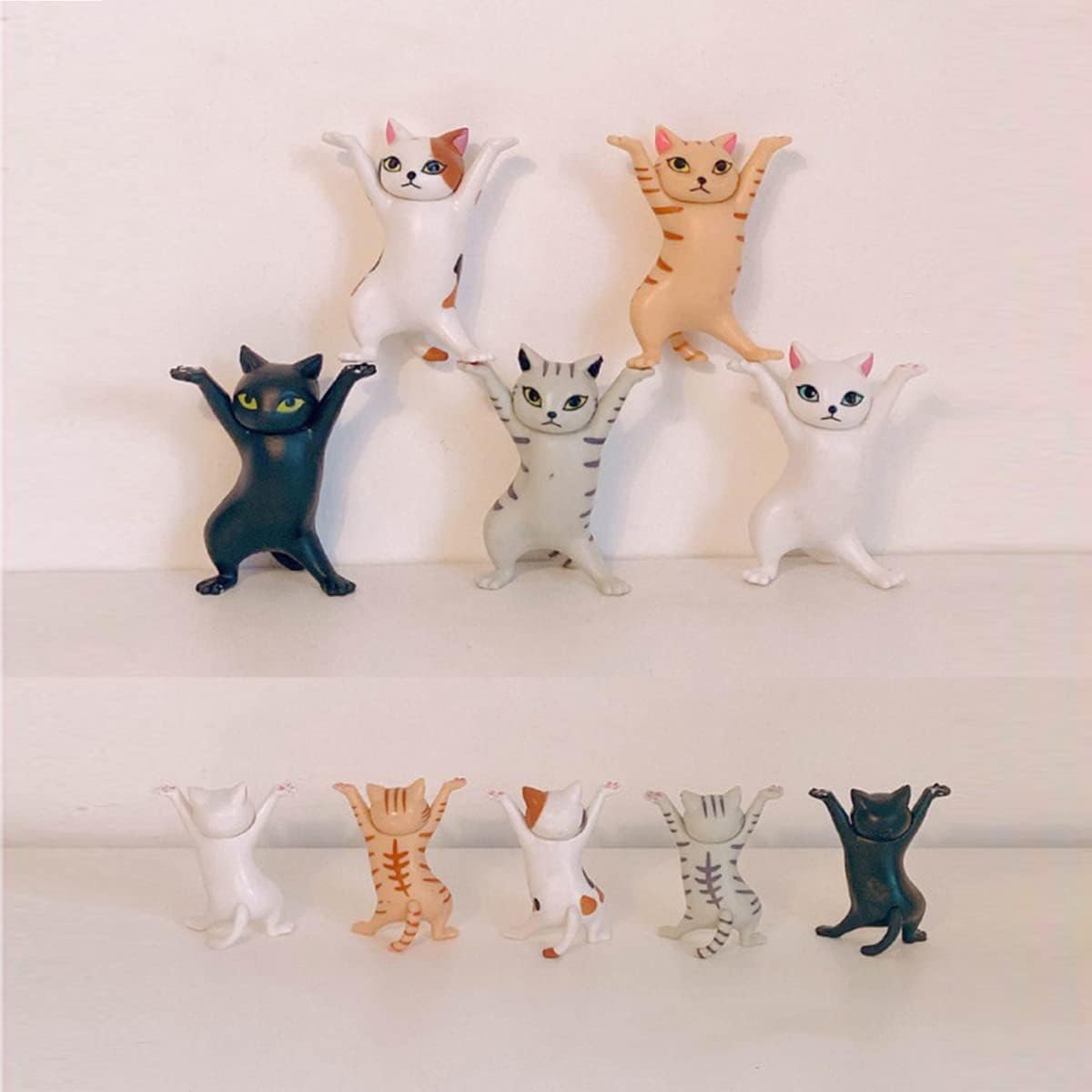 Dancing Cats Pen Holder Weightlifting