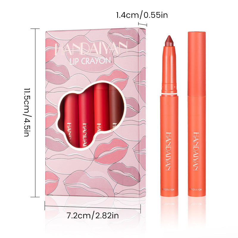 Rotating Sharpenable Matte Lipstick Pencils