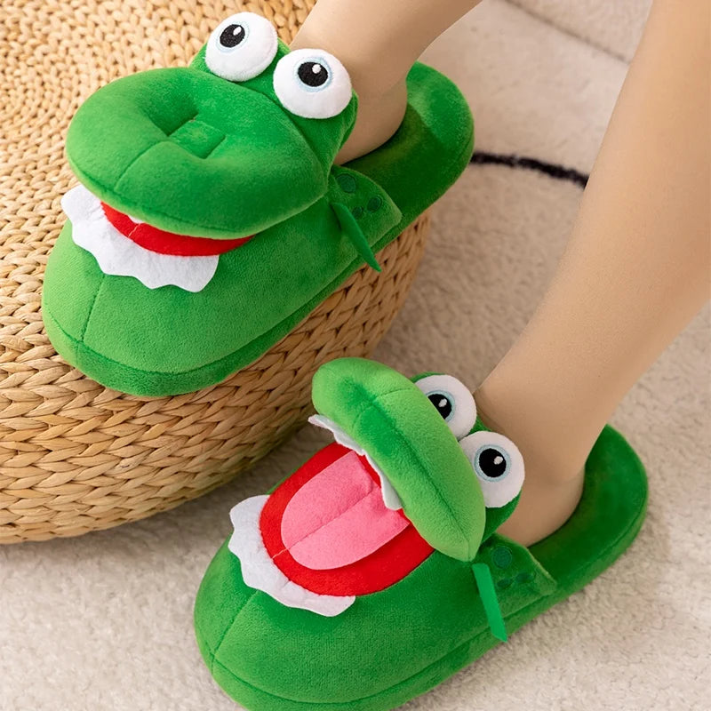 Quirky Crocodile Open Mouth Slippers