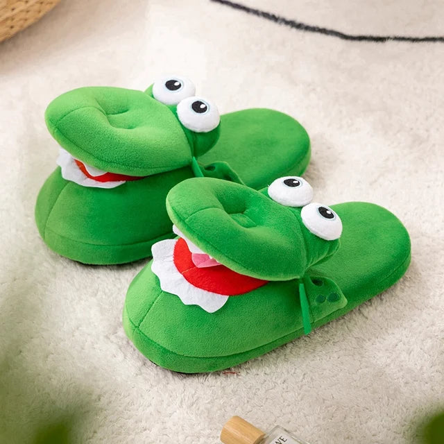 Quirky Crocodile Open Mouth Slippers