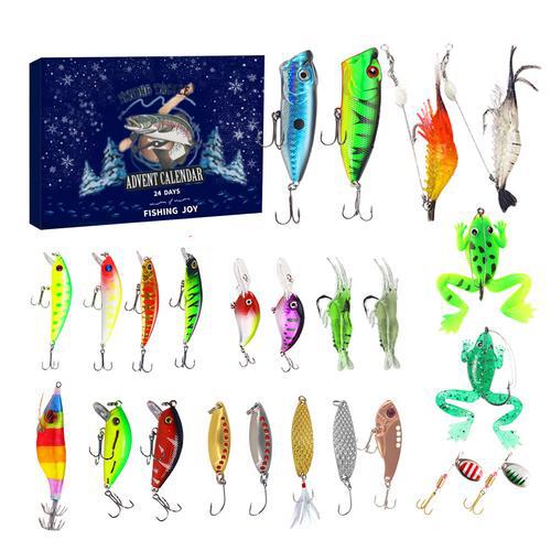 🌲Early Christmas Sale 49% OFF-24 Days Fishing Lures Set Advent Calendar