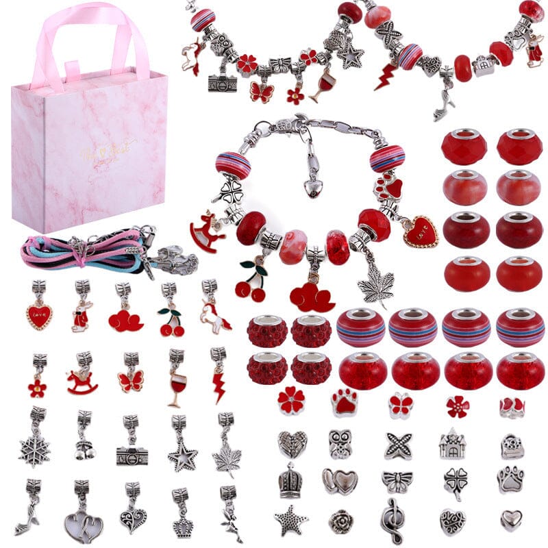 🌲Early Christmas Sale 49% OFF-Girls Charm Bracelet Making Kit