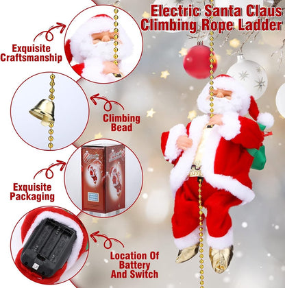 🌲Early Christmas Sale 49% OFF-Electric Climbing Santa Claus Musical Toys
