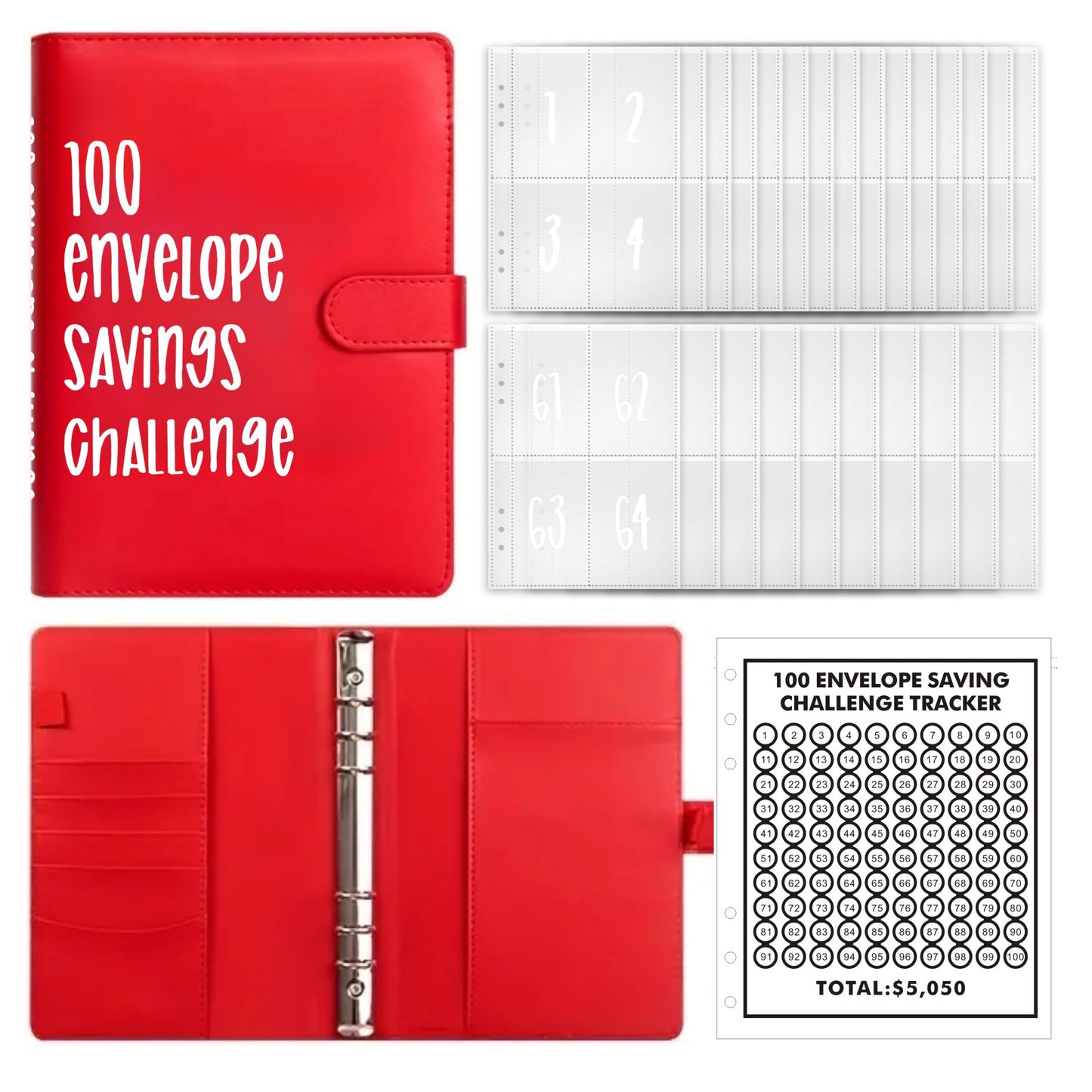 🌲Early Christmas Sale 49% OFF-✉️100 Envelope Challenge Binder | Easy And fun Way