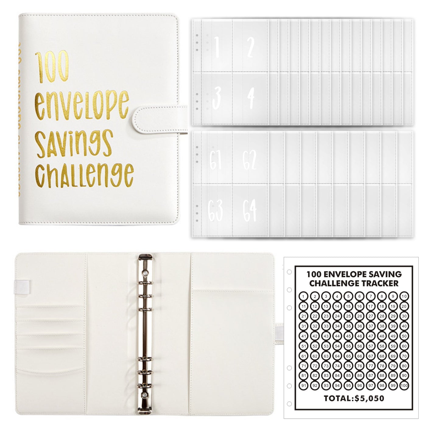 🌲Early Christmas Sale 49% OFF-✉️100 Envelope Challenge Binder | Easy And fun Way