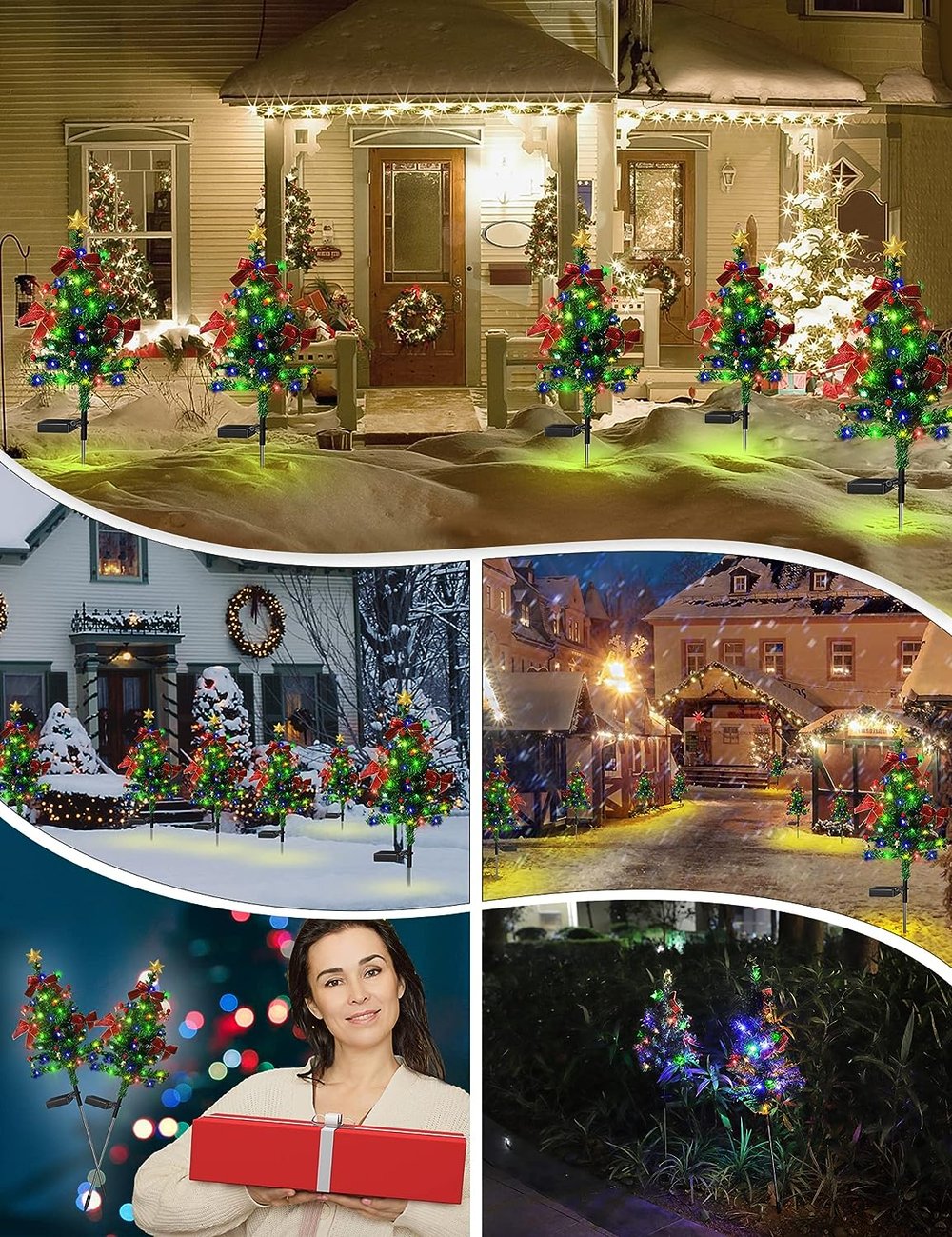 🎄Solar Christmas Trees Lights Outdoor Decoration Waterproof