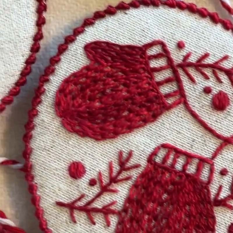 🌲Christmas Sales 49% OFF-Hand Embroidery Christmas Ornaments Kit