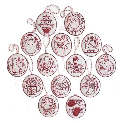 🌲Christmas Sales 49% OFF-Hand Embroidery Christmas Ornaments Kit