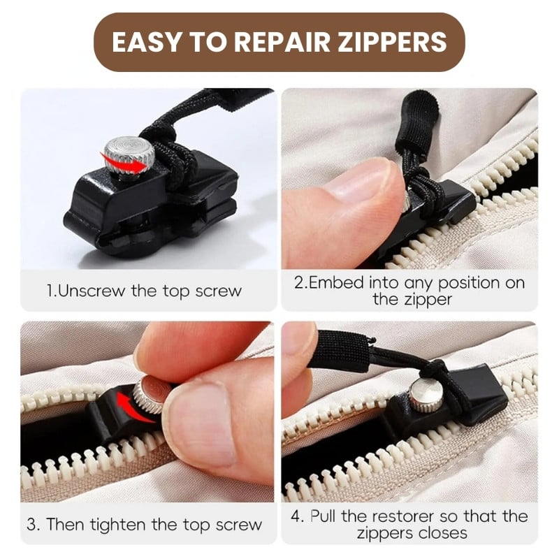 🔥Last Day 49%OFF-Zipper Slider BUY 3 GET 3 FREE ( 36 PCS )