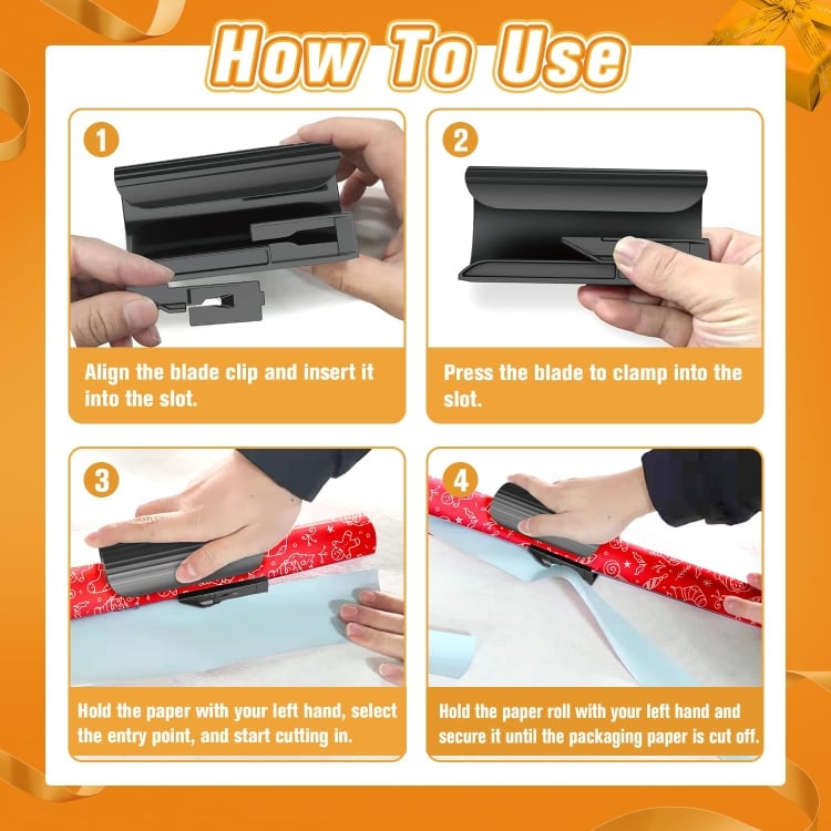 🔥HOT SALE - Christmas Gift Wrap Cutting Tool